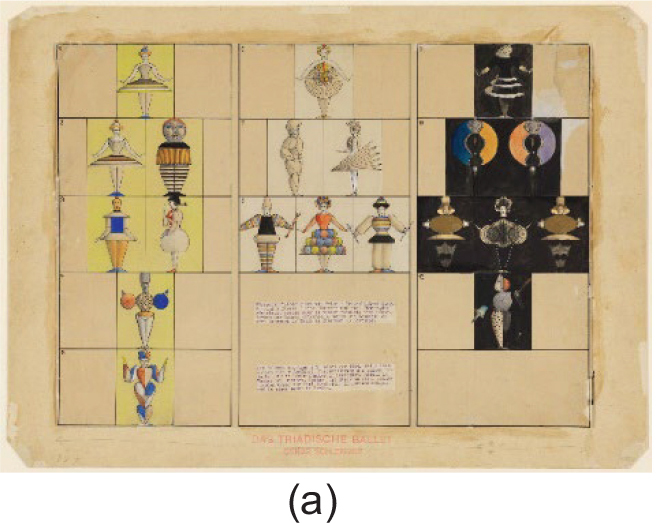 Figura 1a. Vestuario: ballet Tríádico. [Costume: Triadic Ballet], (1926) (Schlemmer, 1926)