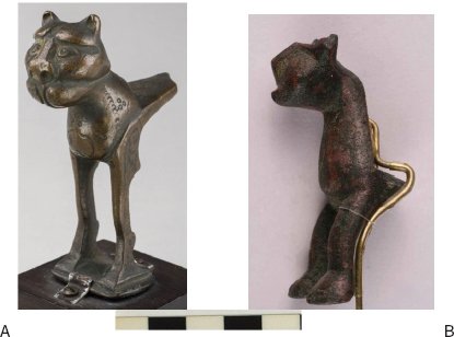 Figura 8. Patas Procedentes de Egipto, n.º inv. I.4531 (foto: Museum für Islamische Kunst) y de Nishapur (Irán) n.º inv. 40.170.258, (foto: Metropolitan Museum of Art).