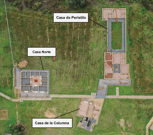 Figura 3. Vista aérea de las viviendas excavadas de forma completa