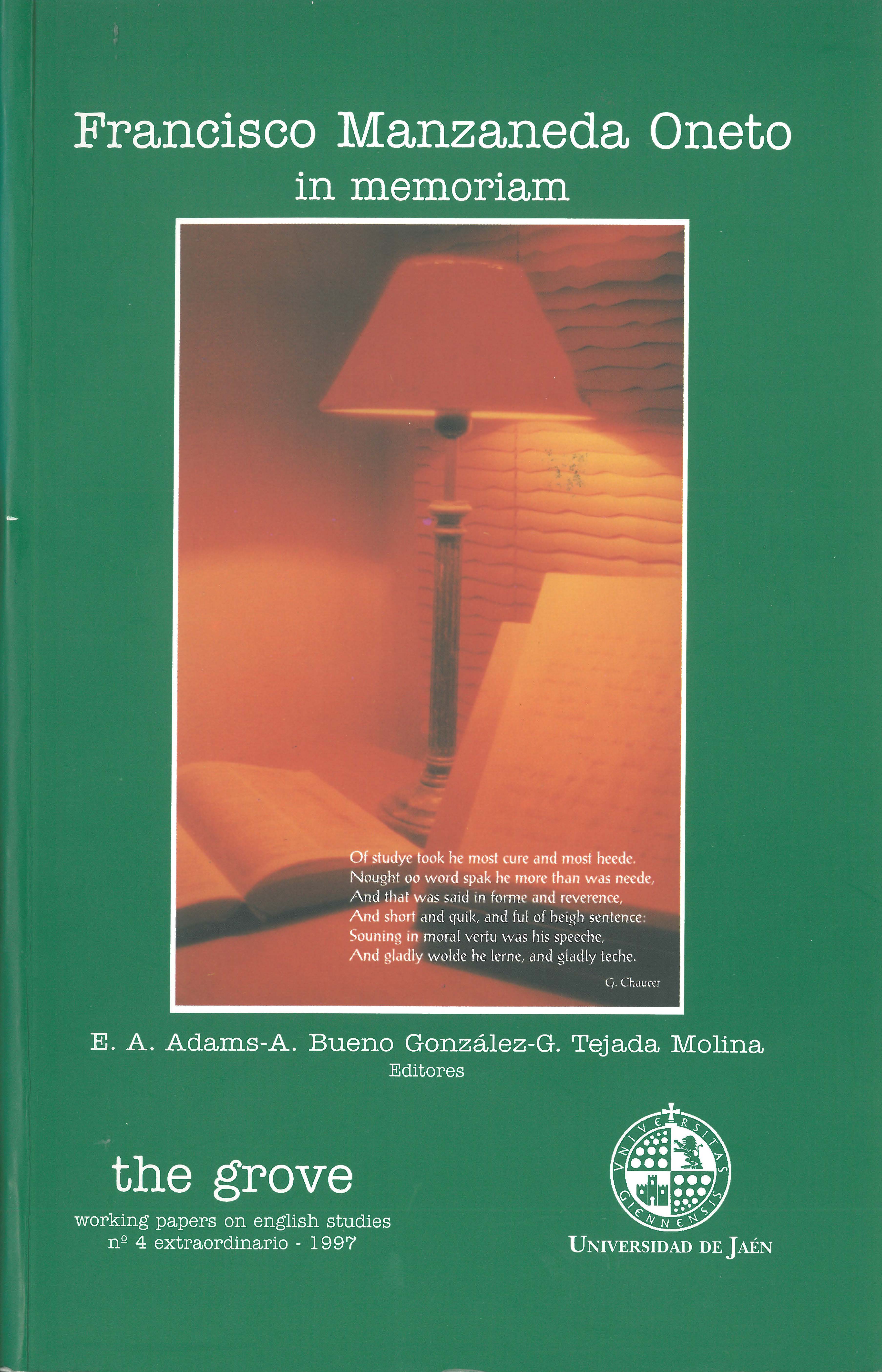 					View Vol. 4 (1997): The Grove. Working Papers on english studies
				