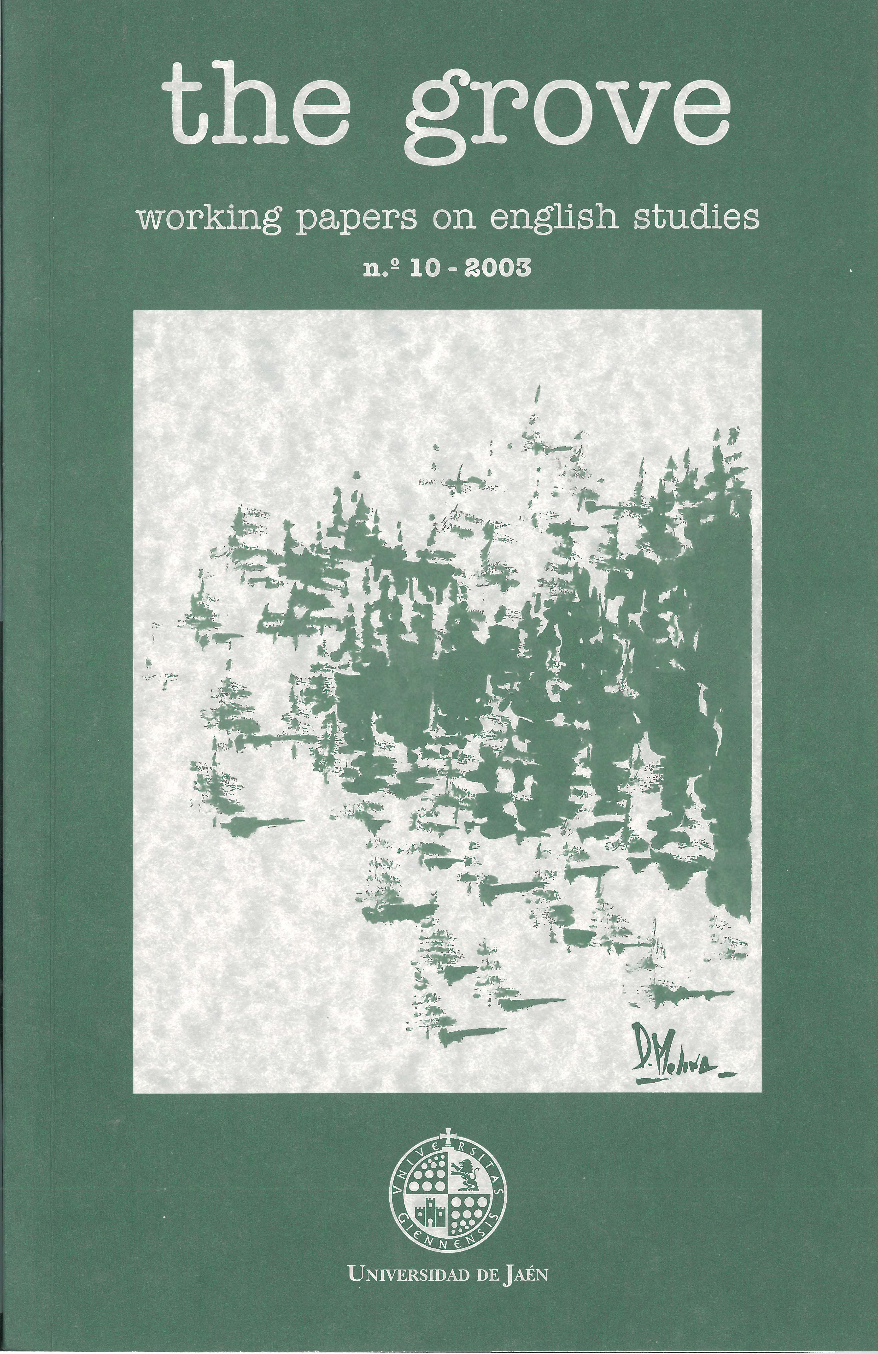 					View Vol. 10 (2003): The Grove. Working Papers on english studies
				